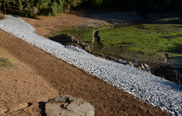 Landscape Swales Installation in Simpsonville