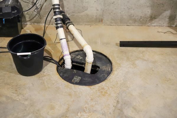 Basement Drainage Installation in Simpsonville